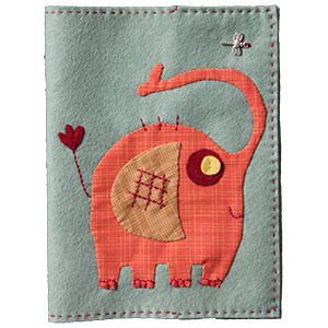 Image de Protège carnet de santé Eléphant